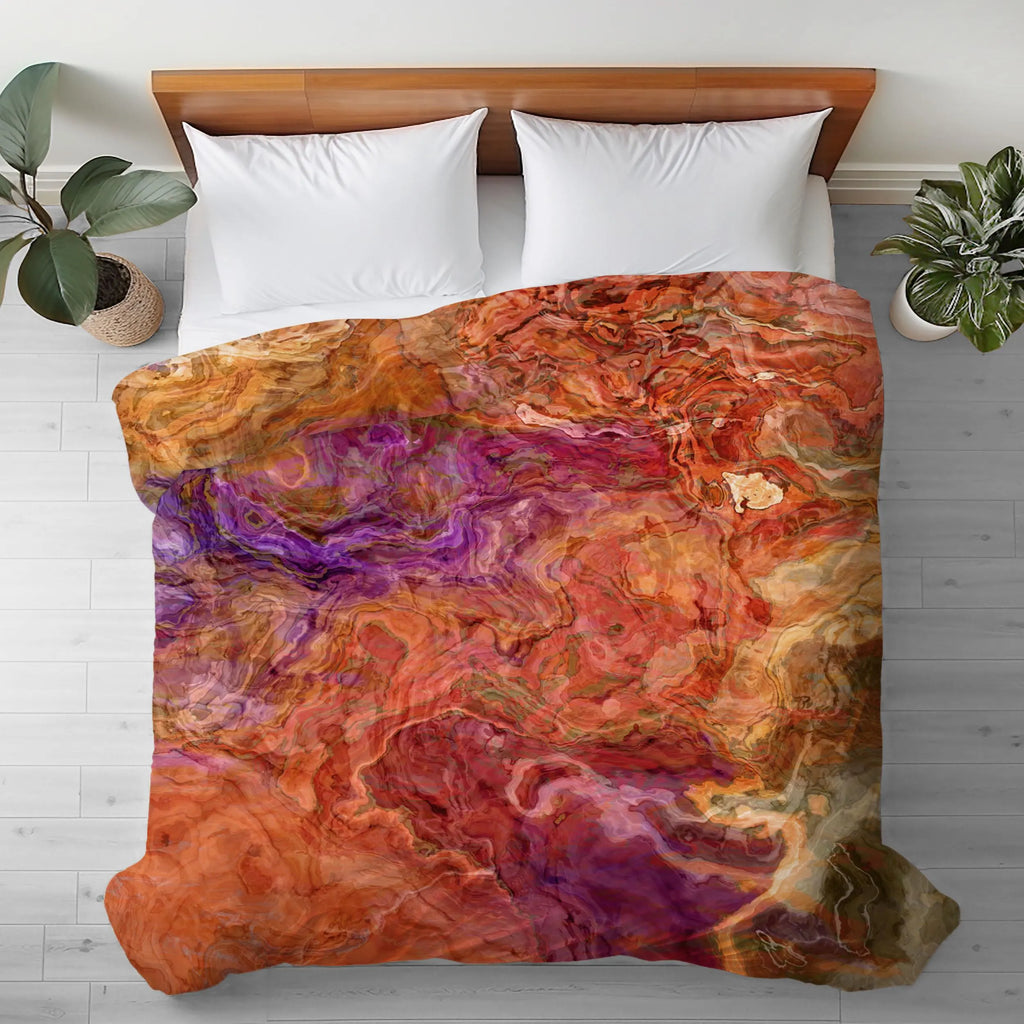 Abstract King, Queen or Twin Duvet Cover, Mediterranean