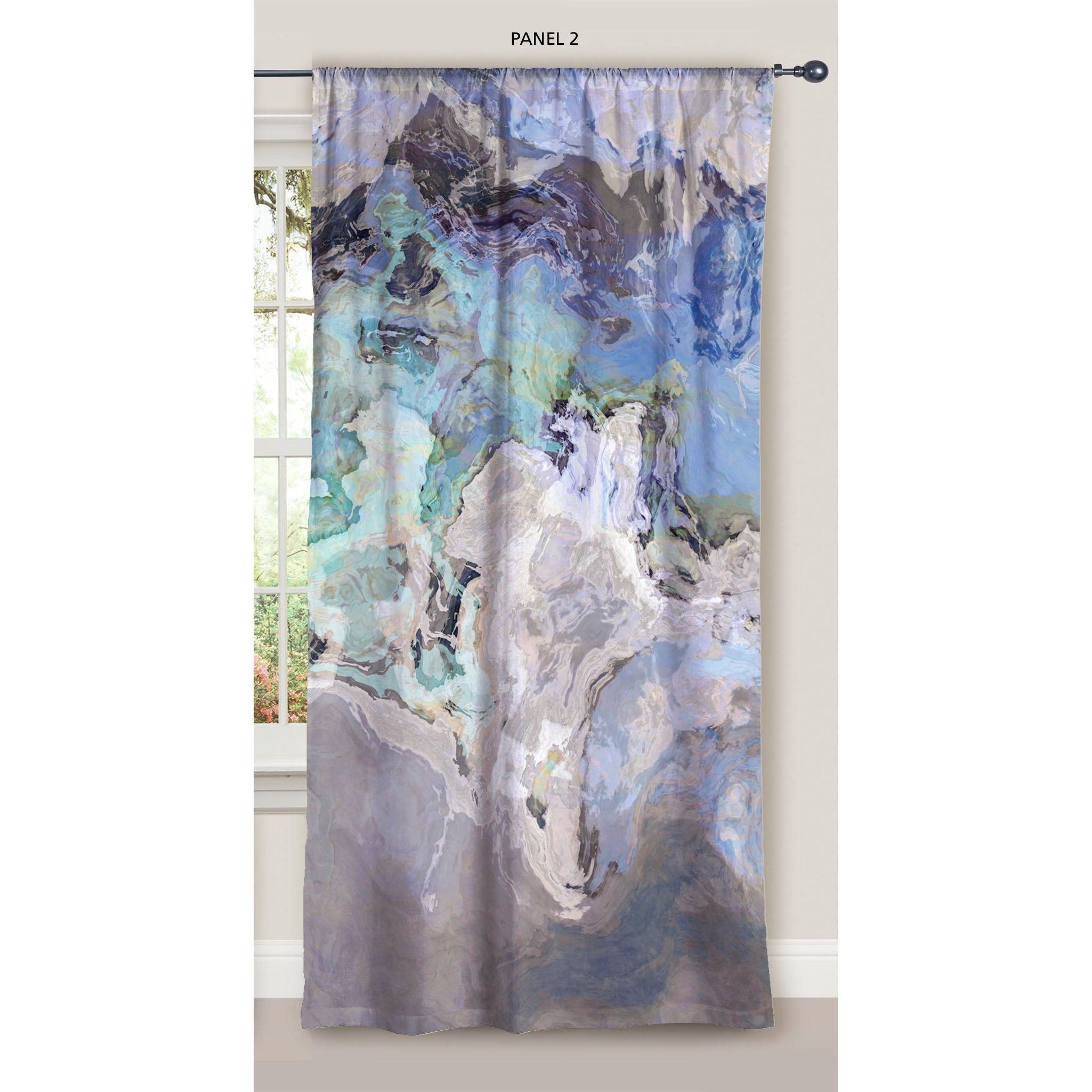 Abstract art window curtains 50