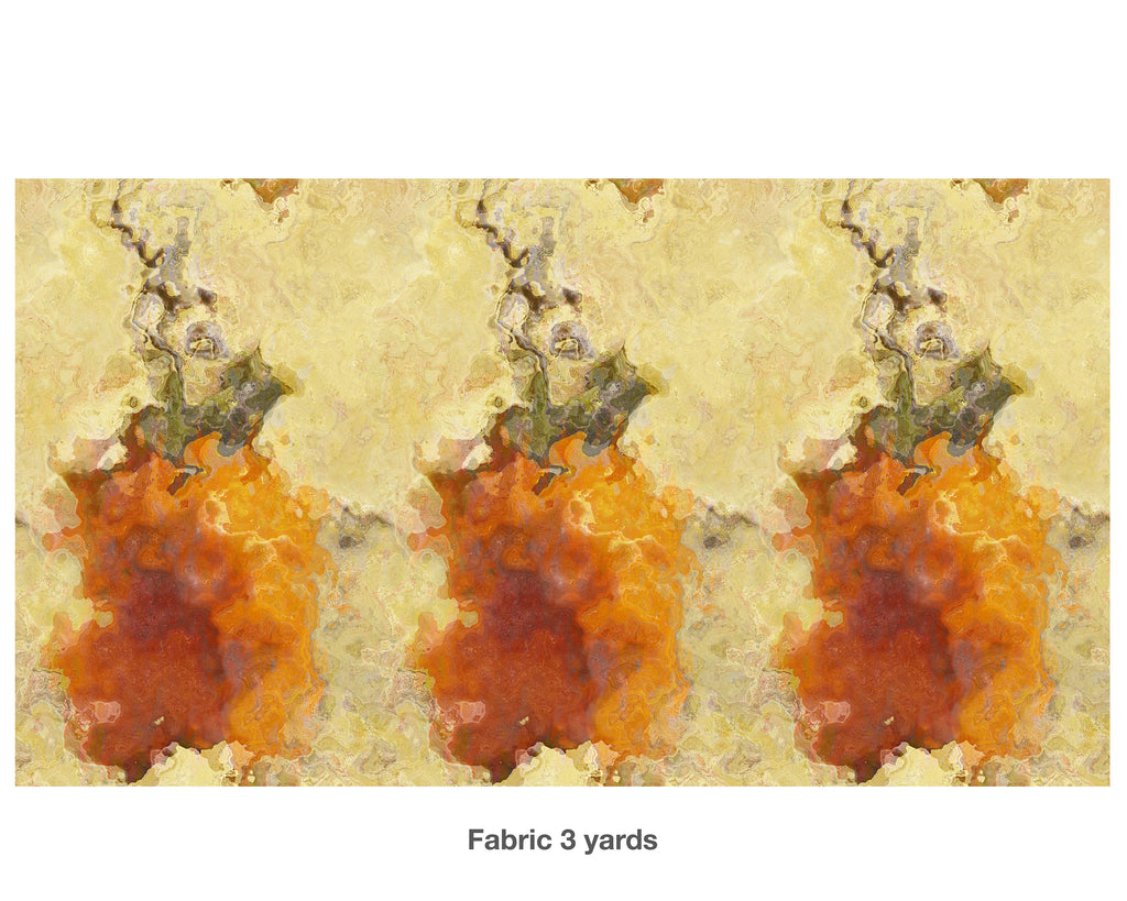 Abstract Fabric by the Yard, Persimmon