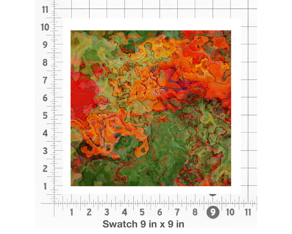 Abstract Fabric by the Yard, Poppies