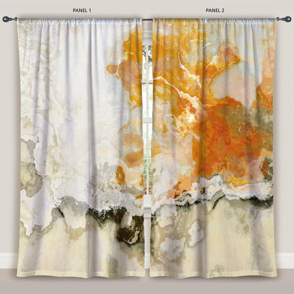 Window Curtains, Rhymes with Orange