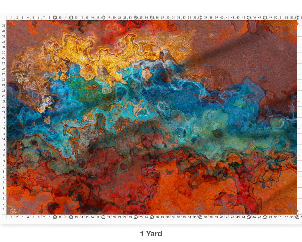 Abstract Fabric by the Yard, Sedona Sunrise