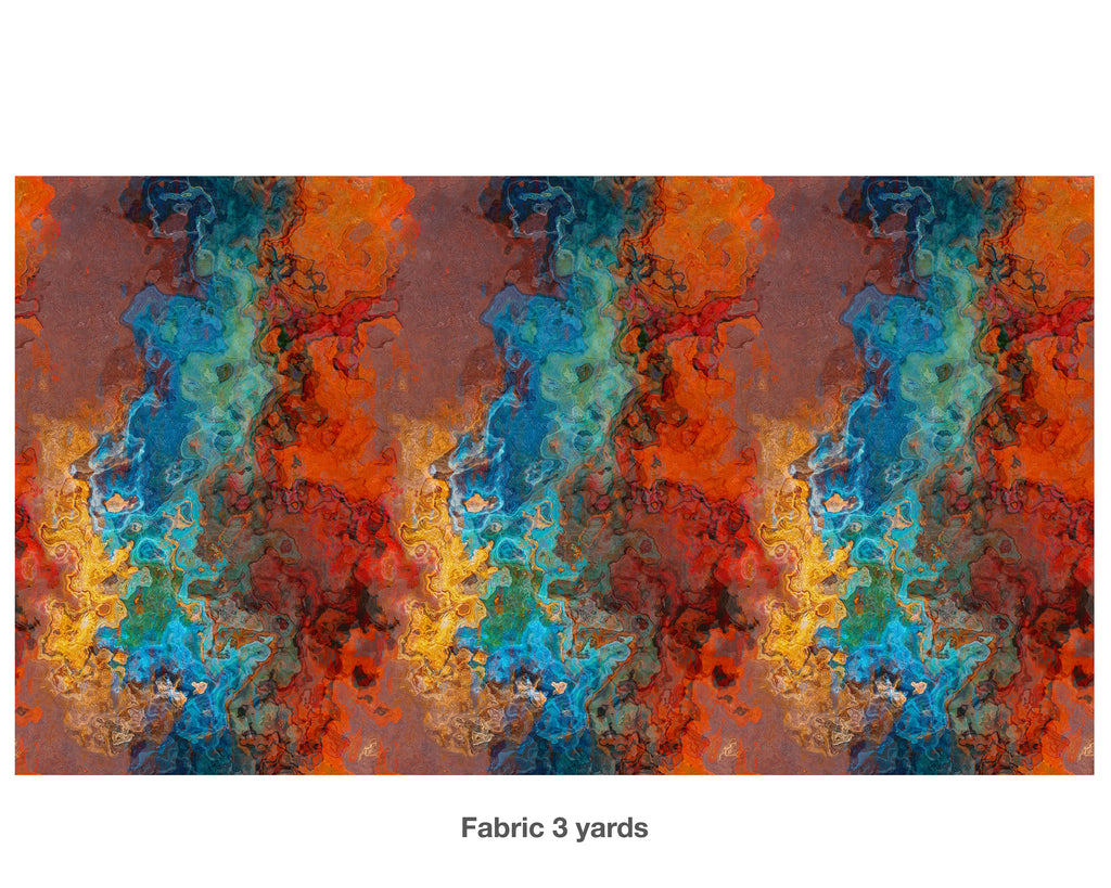 Abstract Fabric by the Yard, Sedona Sunrise
