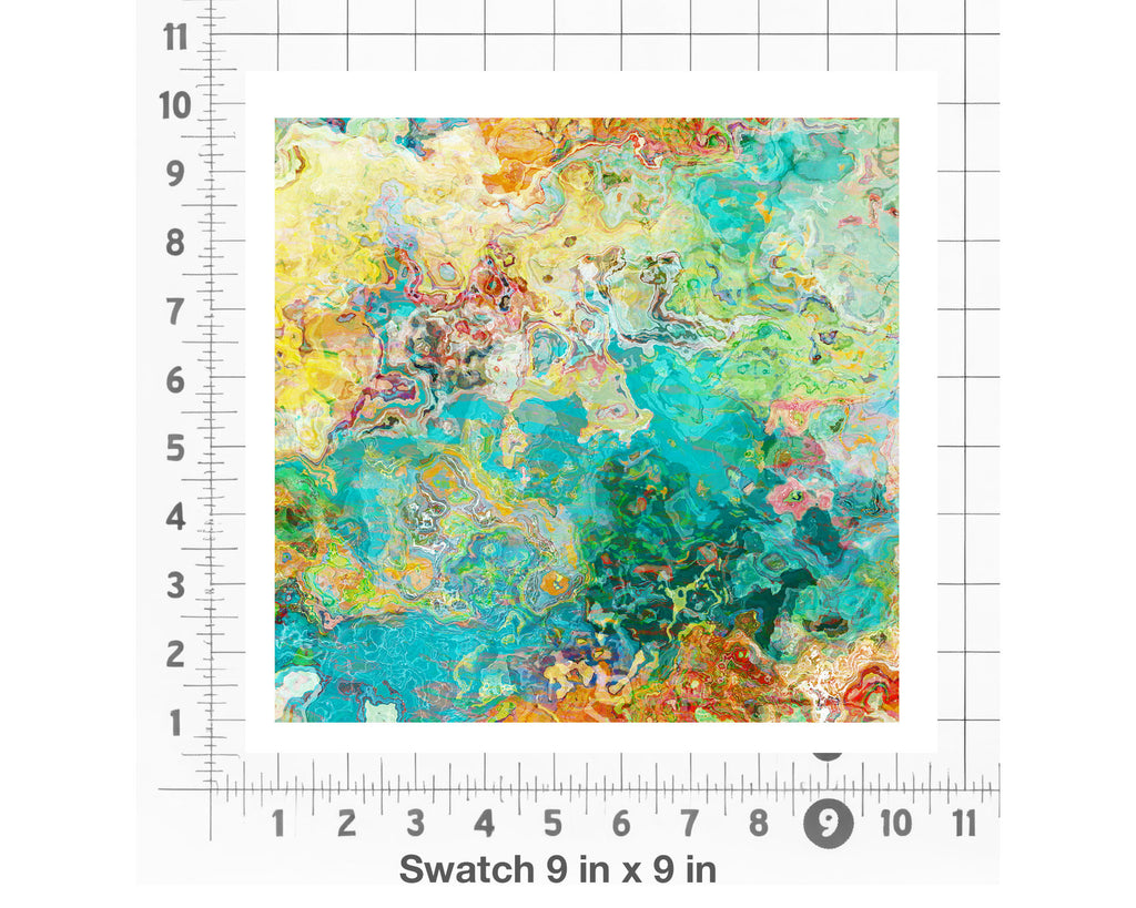 Abstract Fabric by the Yard, Spring Melody