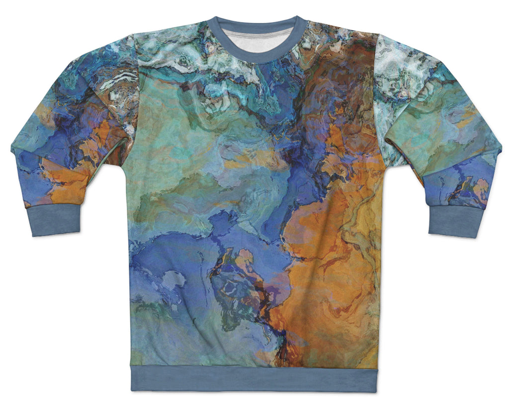Abstract Art Fleece Sweatshirts, Contemporary Design with Unisex Sizes