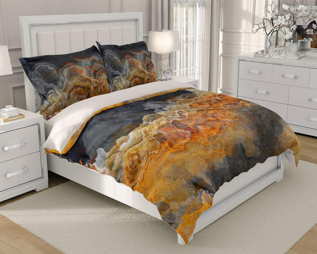 King, Queen or Twin Duvet Cover, Black Canyon