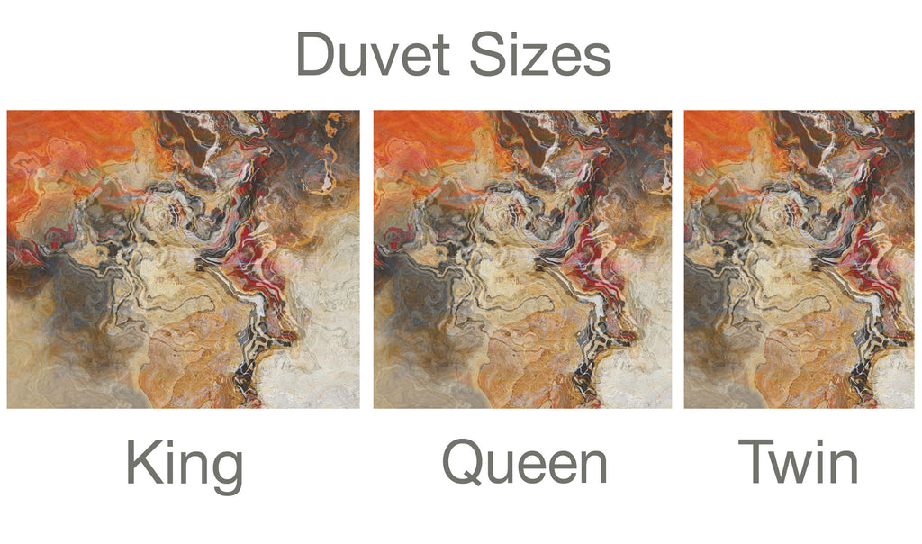 King, Queen or Twin Duvet Cover, Cinnamon River