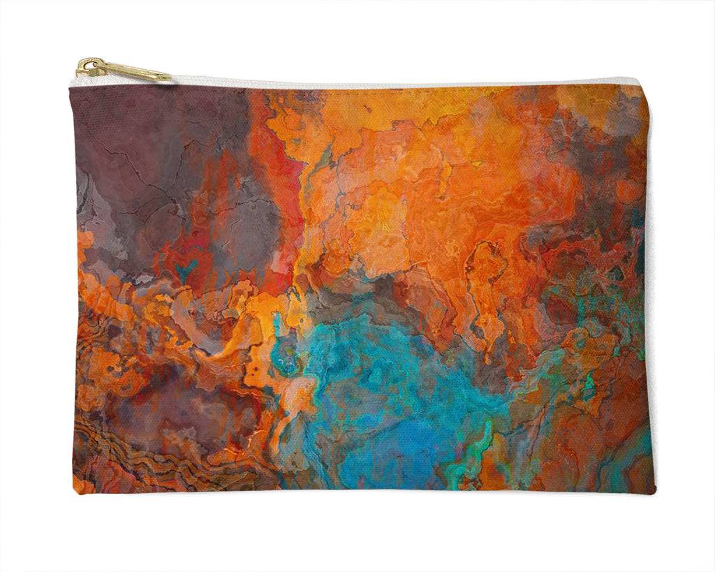 Makeup Bag, Pencil Case, Cosmetic Bag with Abstract Art