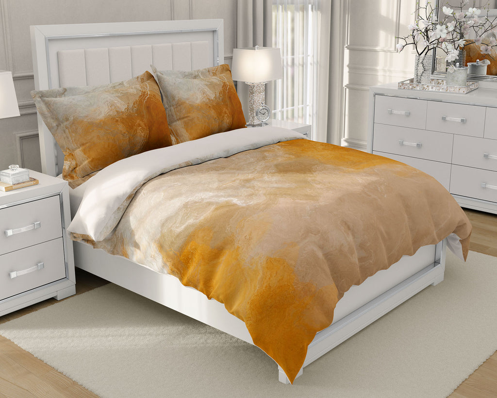 King, Queen or Twin Duvet Cover, Evening Gold