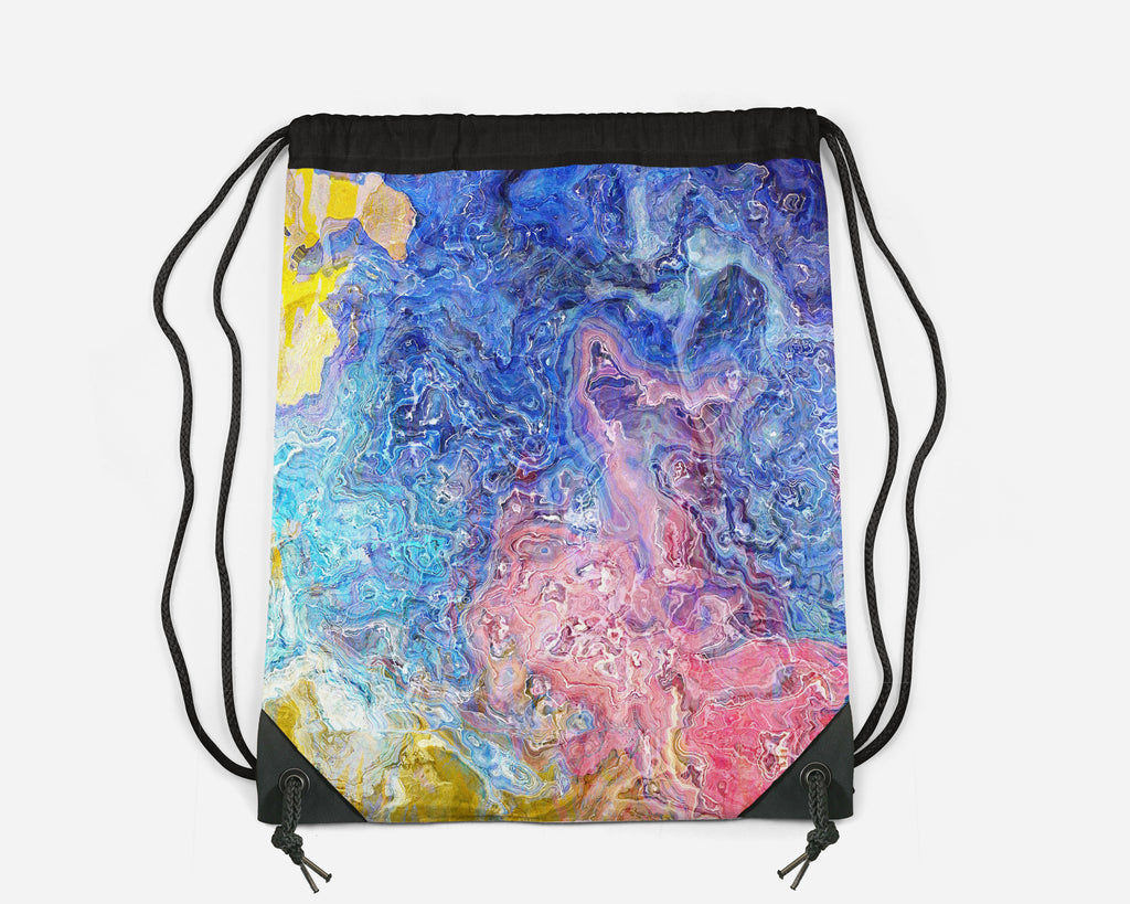 Drawstring Sling Bag, Floral Dream