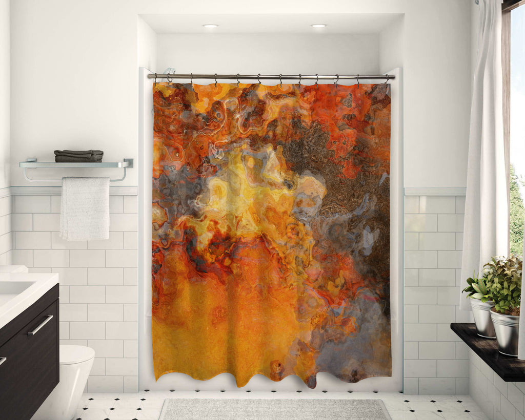 Shower Curtain, Lava Flow