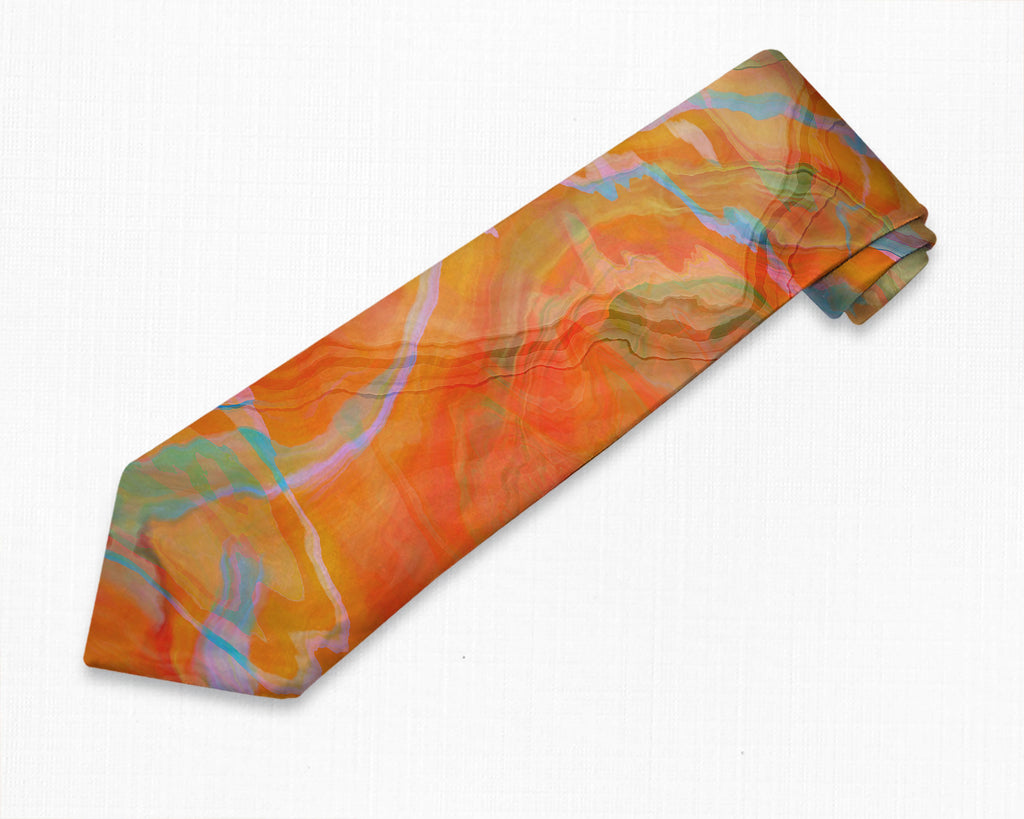Orange Fruit Abstract Print Tie … curated on LTK
