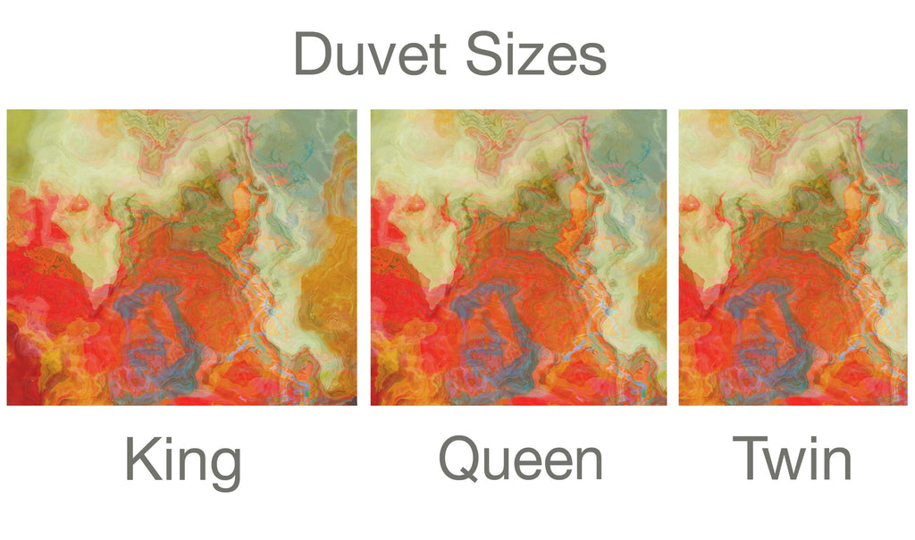 King, Queen or Twin Duvet Cover, On Fire