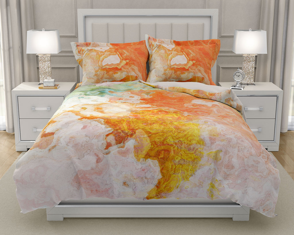Abstract Art Duvet Cover, King, Queen, Twin Contemporary Bedroom Decor