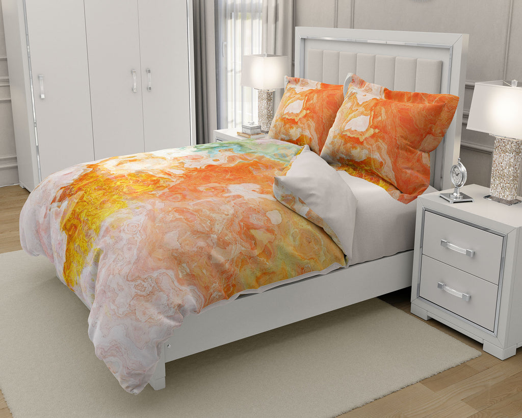 King, Queen or Twin Duvet Cover, Peony