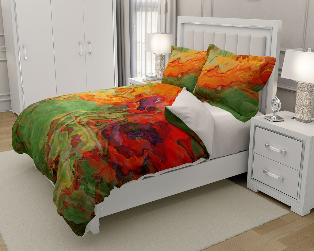 King, Queen or Twin Duvet Cover, Poppies