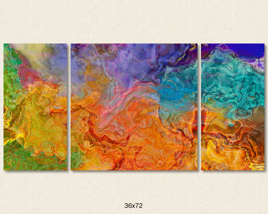 Canvas Print, 30x60 to 40x78, Rainbows Rising