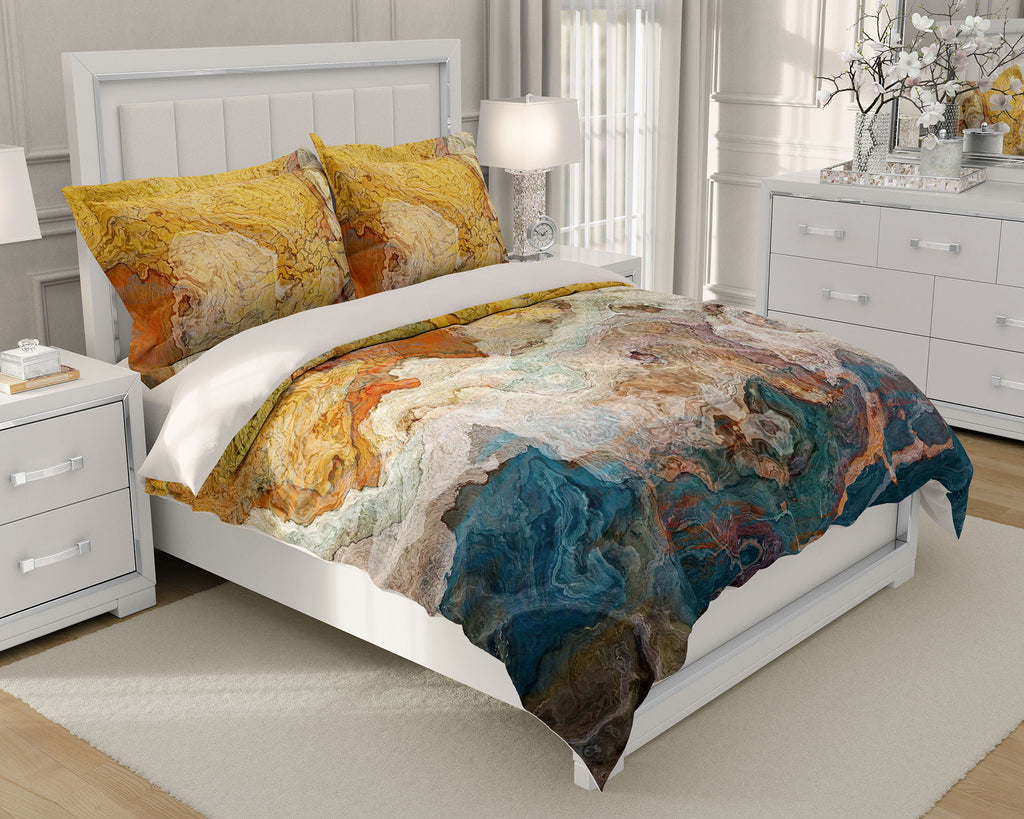 King, Queen or Twin Duvet Cover, Rock Solid