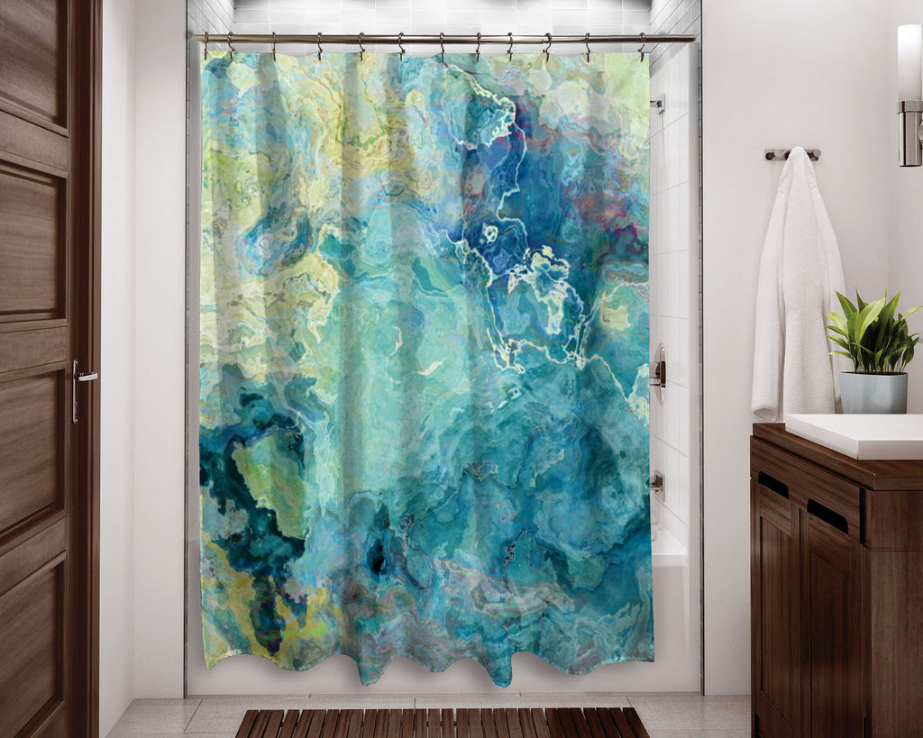 Shower Curtain, Cool Cucumber