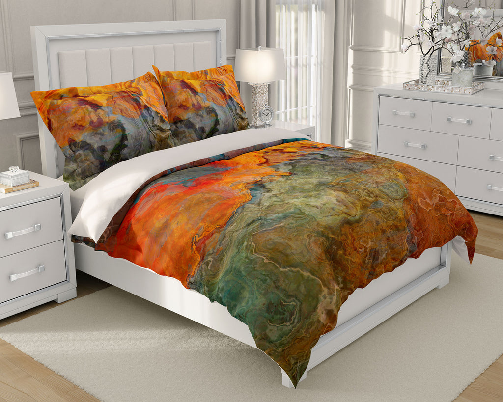 King, Queen or Twin Duvet Cover, Copper River