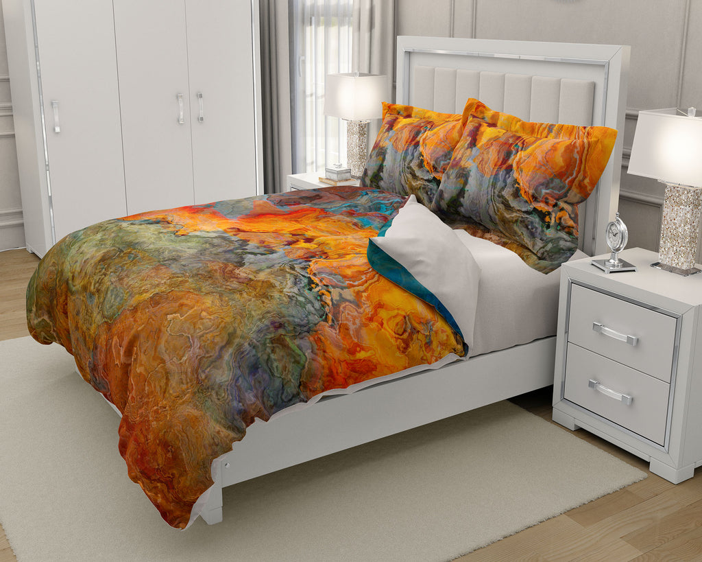 King, Queen or Twin Duvet Cover, Copper River