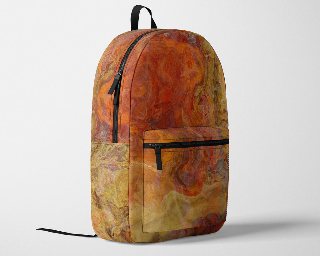 Abstract Art Backpack with Adjustable Ergonomic Padded Shoulder Straps
