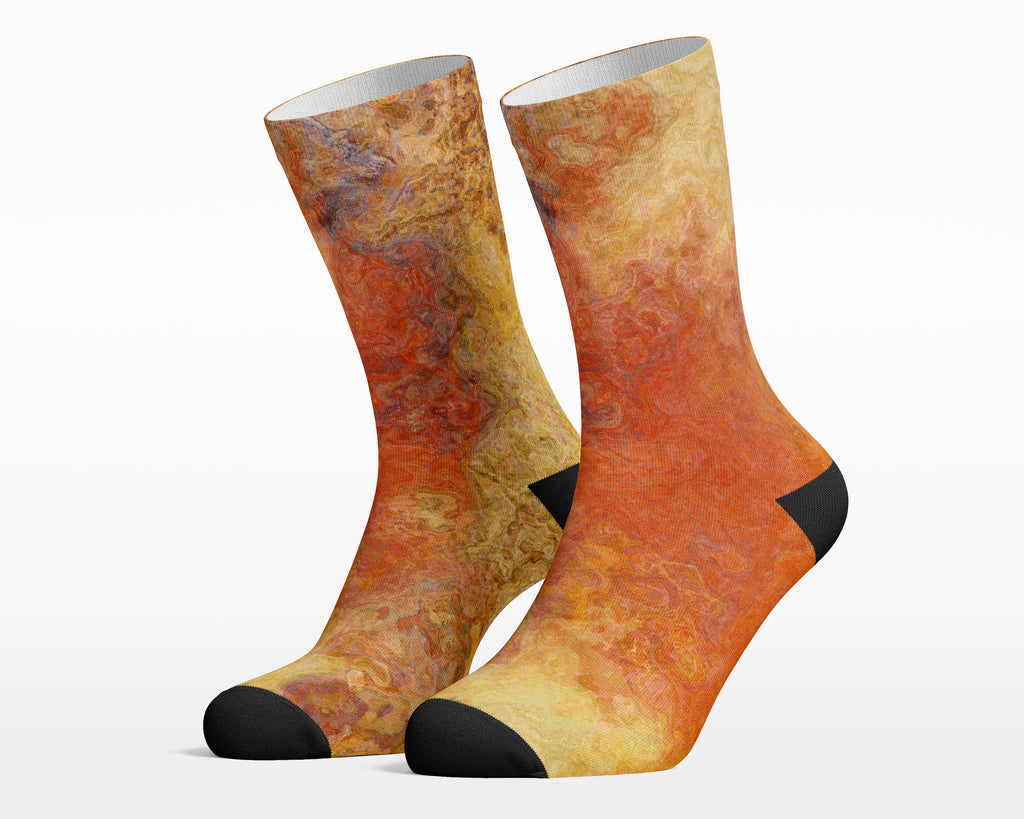 Unisex Socks, Magma