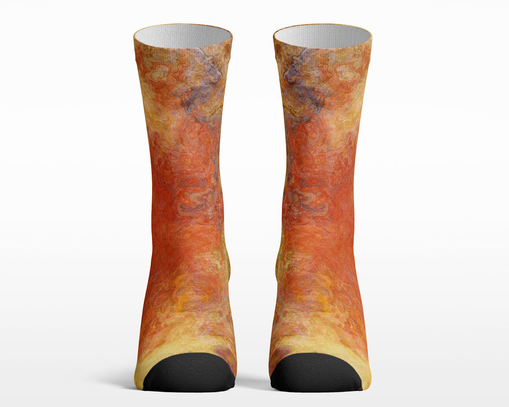 Unisex Socks, Magma