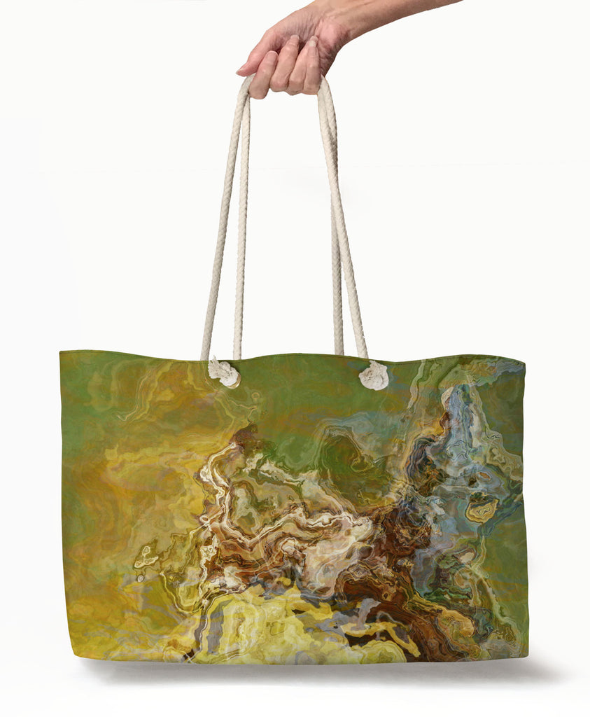 Oversized Rope Handle Tote Bag, Lined Beach Bag, Large Vacation Tote