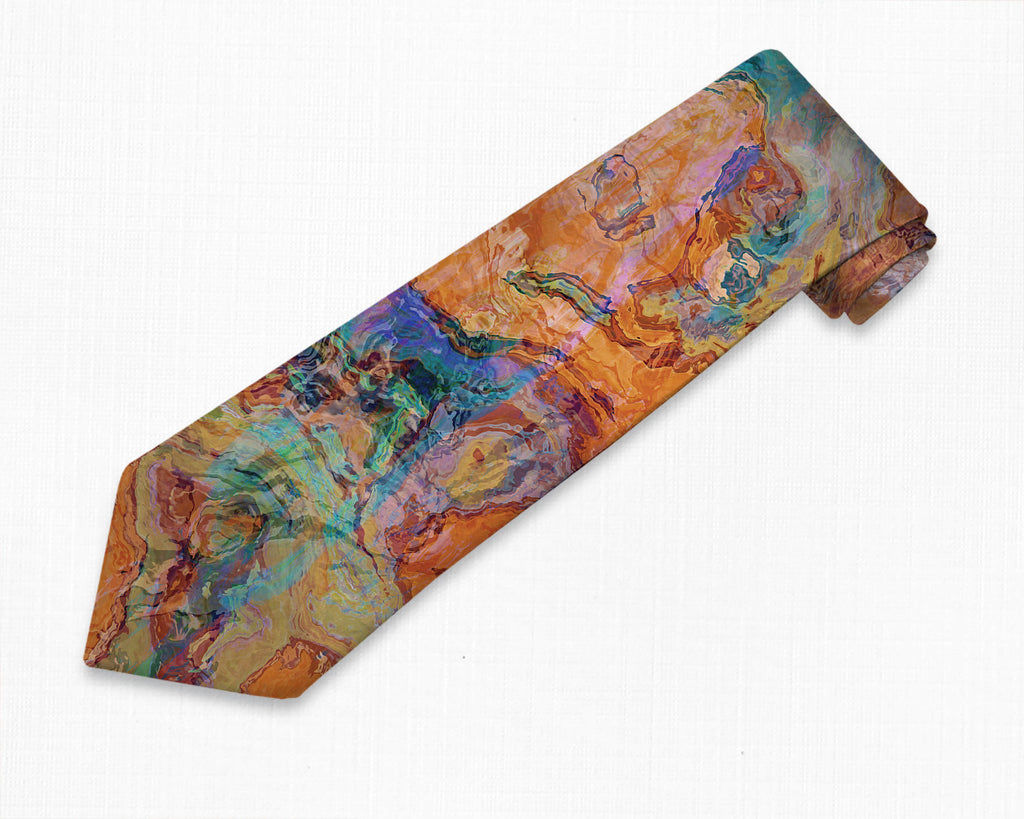 Abstract art men’s southwestern tie