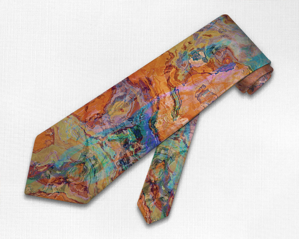 Abstract art men’s southwestern tie