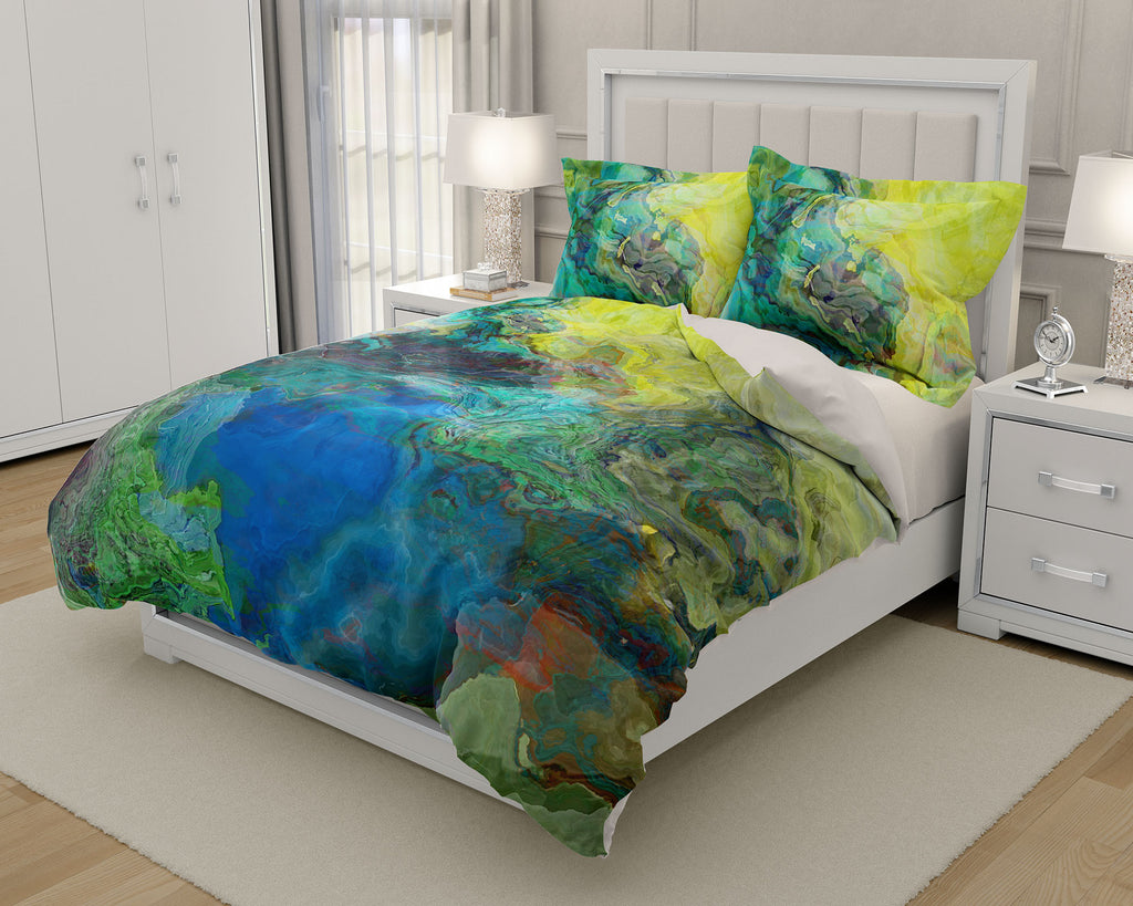 King, Queen or Twin Duvet Cover, Swimmer